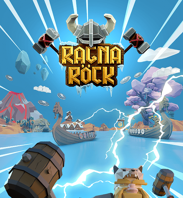 un cartoon viking avec des marteaux dans les mains
